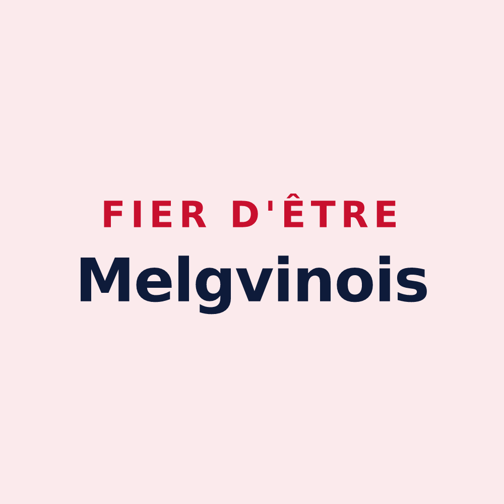 Magnet « Fier d'être Melgvinois » — design pour Melgven