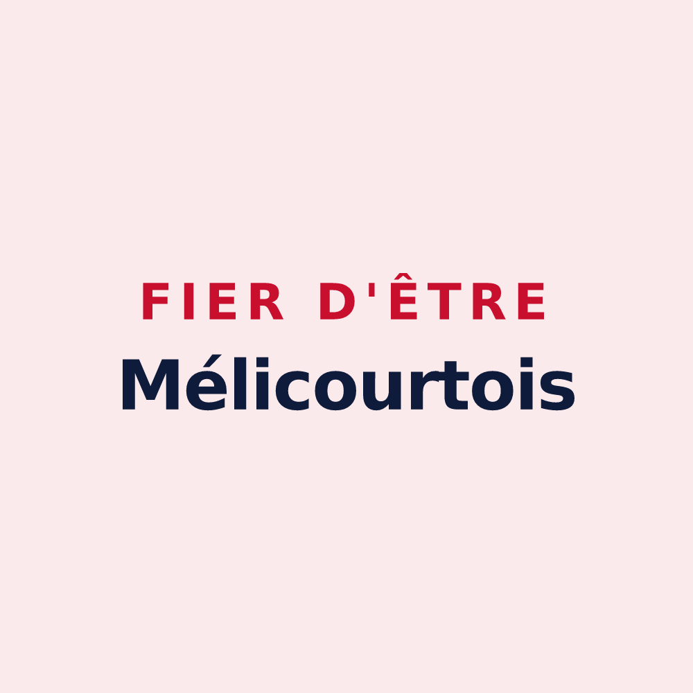 Magnet « Fier d'être Mélicourtois » — design pour Mélicourt