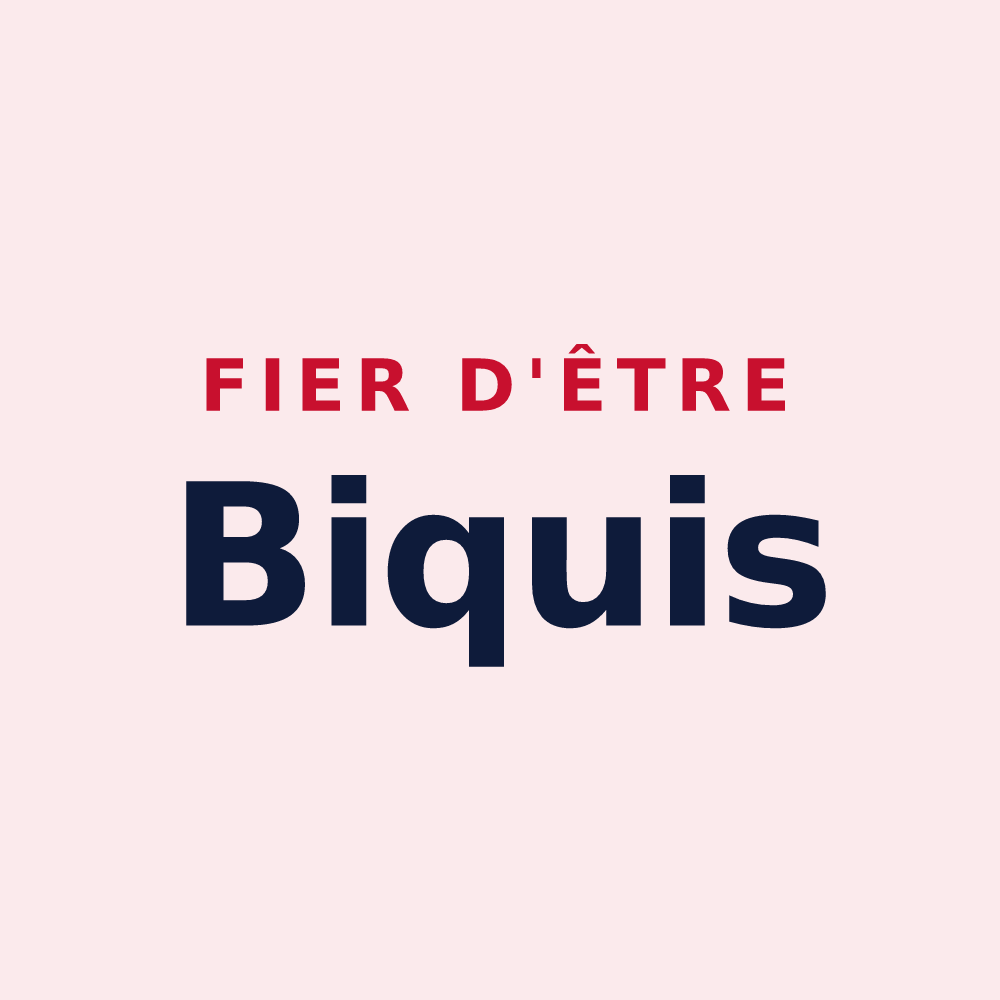 Magnet « Fier d'être Biquis » — design pour Méligny-le-Petit