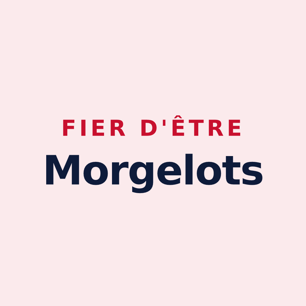 Magnet « Fier d'être Morgelots » — design pour Mélisey