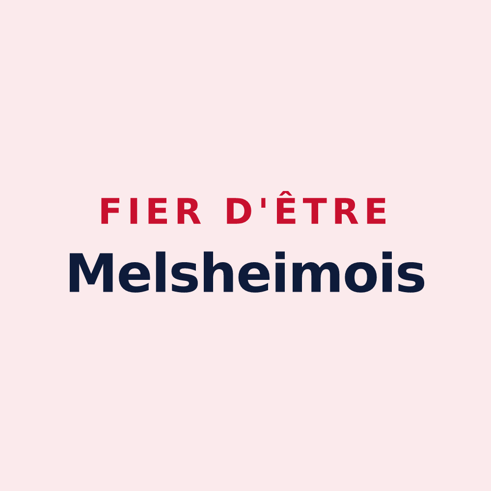 Magnet « Fier d'être Melsheimois » — design pour Melsheim