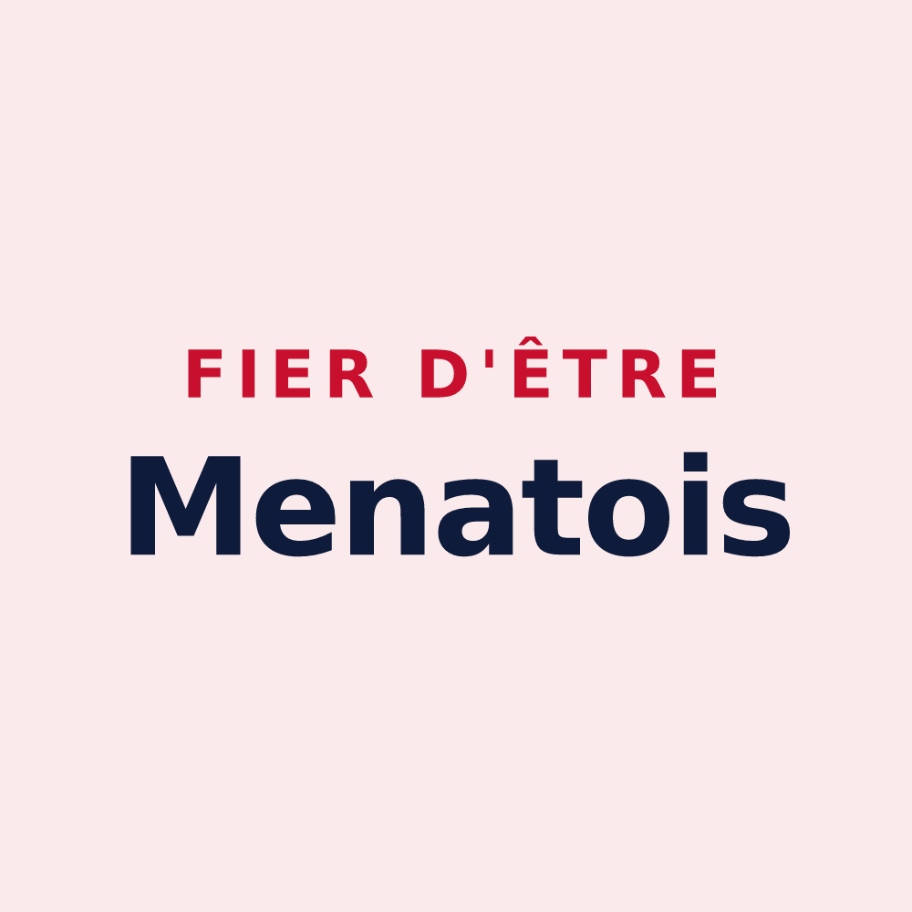 Magnet « Fier d'être Menatois » — design pour Menat