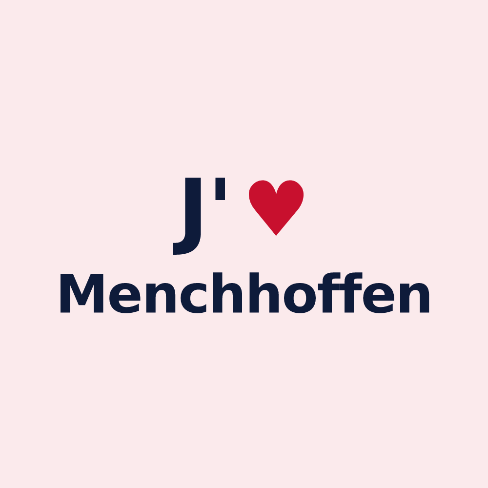 Magnet personnalisé Menchhoffen — design J'aime Menchhoffen