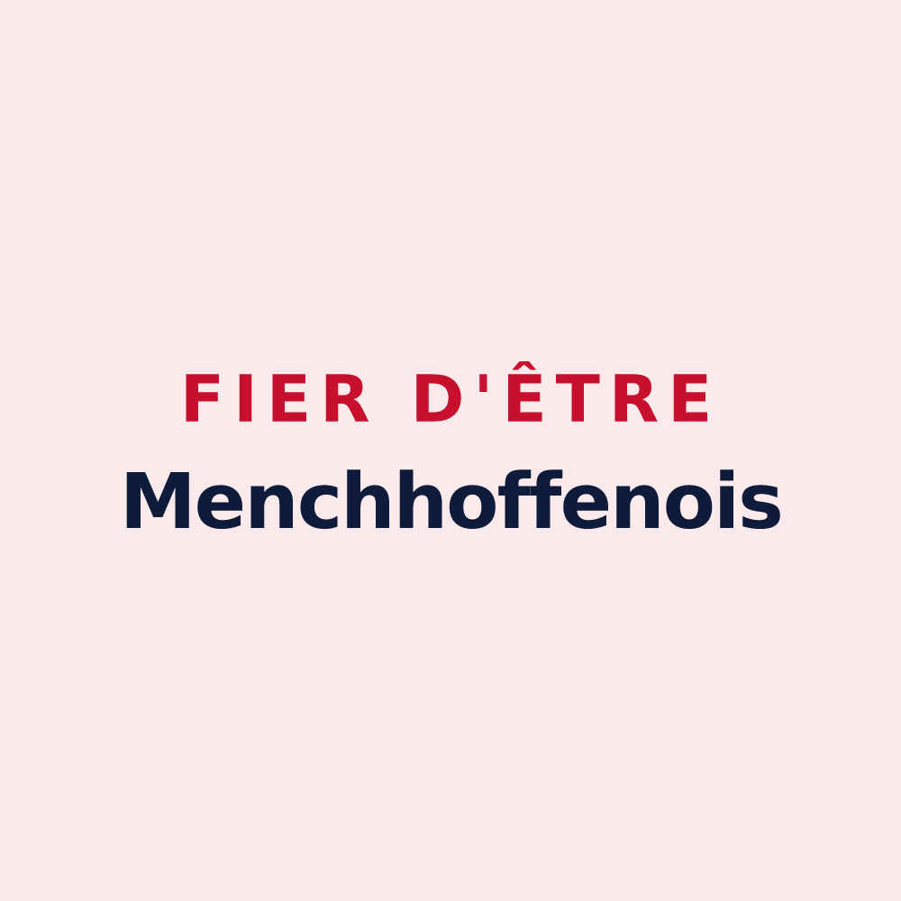 Magnet « Fier d'être Menchhoffenois » — design pour Menchhoffen