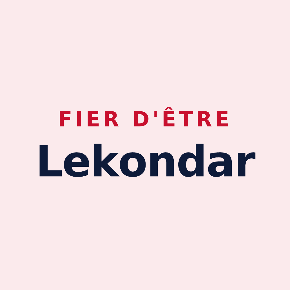 Magnet « Fier d'être Lekondar » — design pour Mendionde