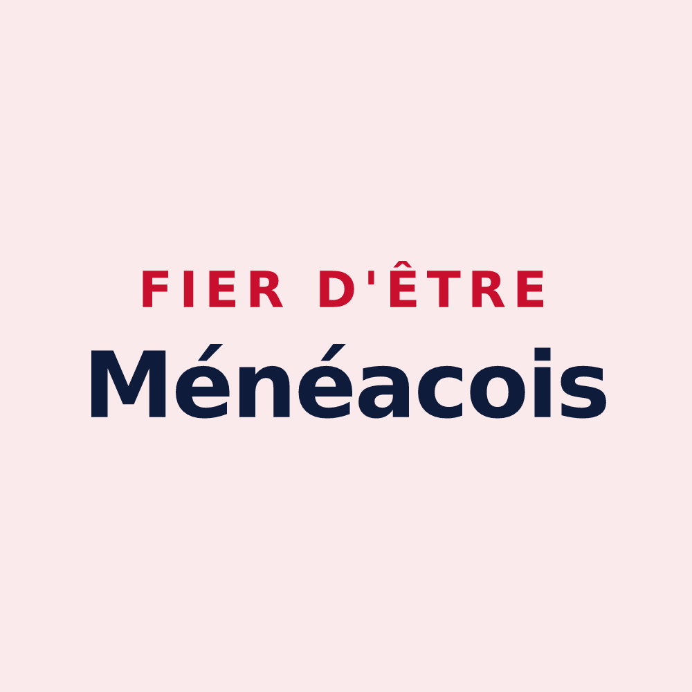 Magnet « Fier d'être Ménéacois » — design pour Ménéac