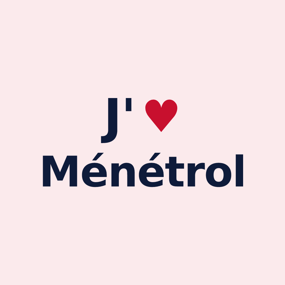 Magnet personnalisé Ménétrol — design J'aime Ménétrol