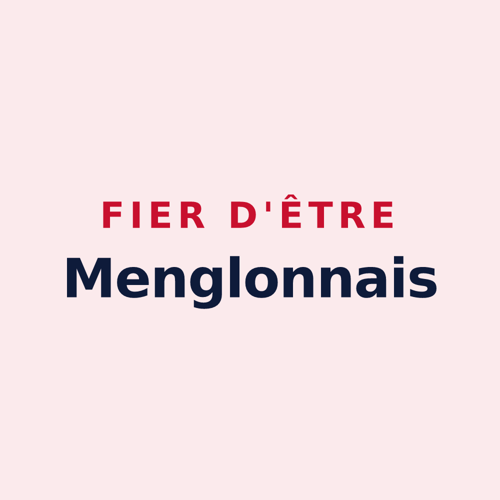 Magnet « Fier d'être Menglonnais » — design pour Menglon