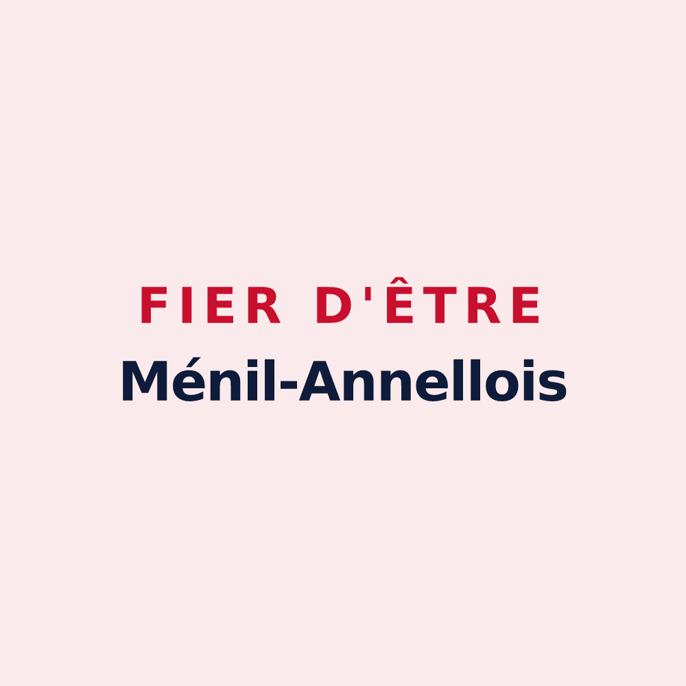 Magnet « Fier d'être Ménil-Annellois » — design pour Ménil-Annelles