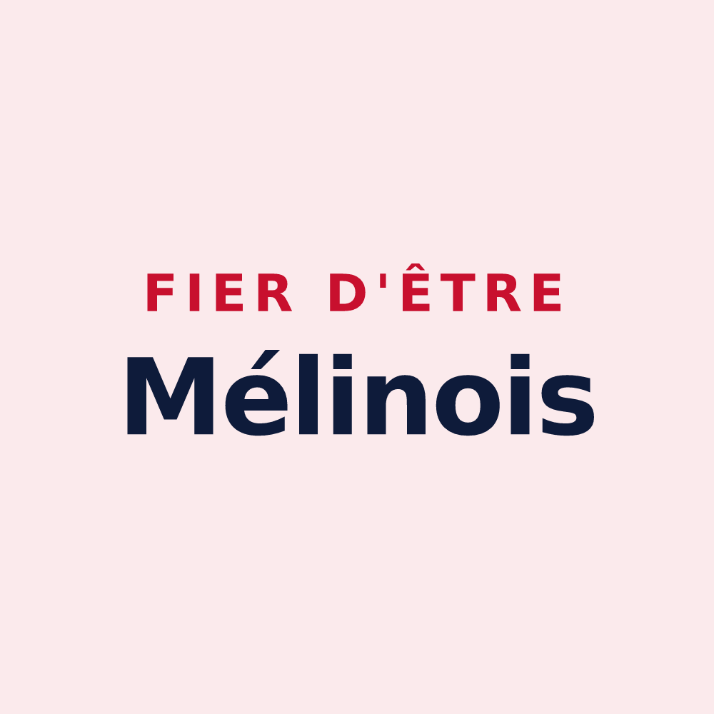 Magnet « Fier d'être Mélinois » — design pour Ménil-aux-Bois