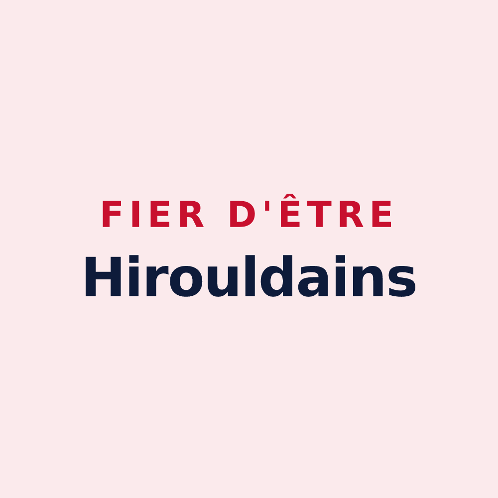 Magnet « Fier d'être Hirouldains » — design pour Ménil-Erreux