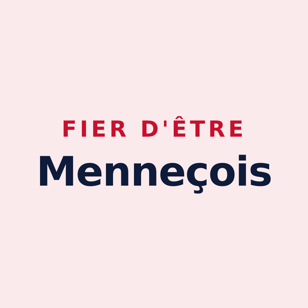 Magnet « Fier d'être Menneçois » — design pour Mennecy