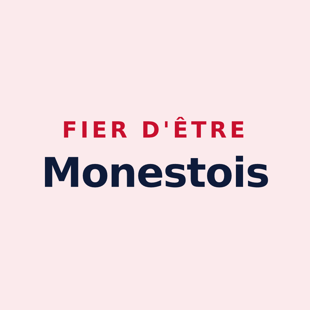 Magnet « Fier d'être Monestois » — design pour Mennetou-sur-Cher
