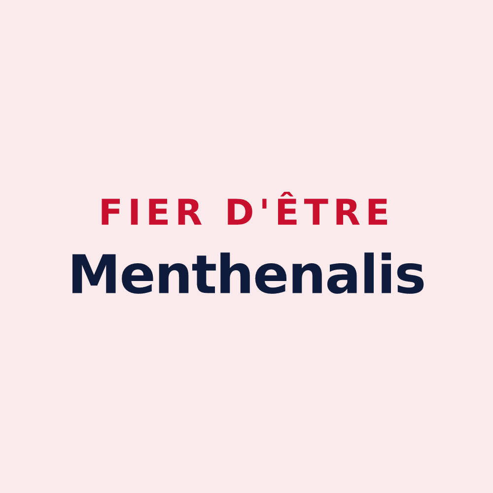 Magnet « Fier d'être Menthenalis » — design pour Menthonnex-en-Bornes