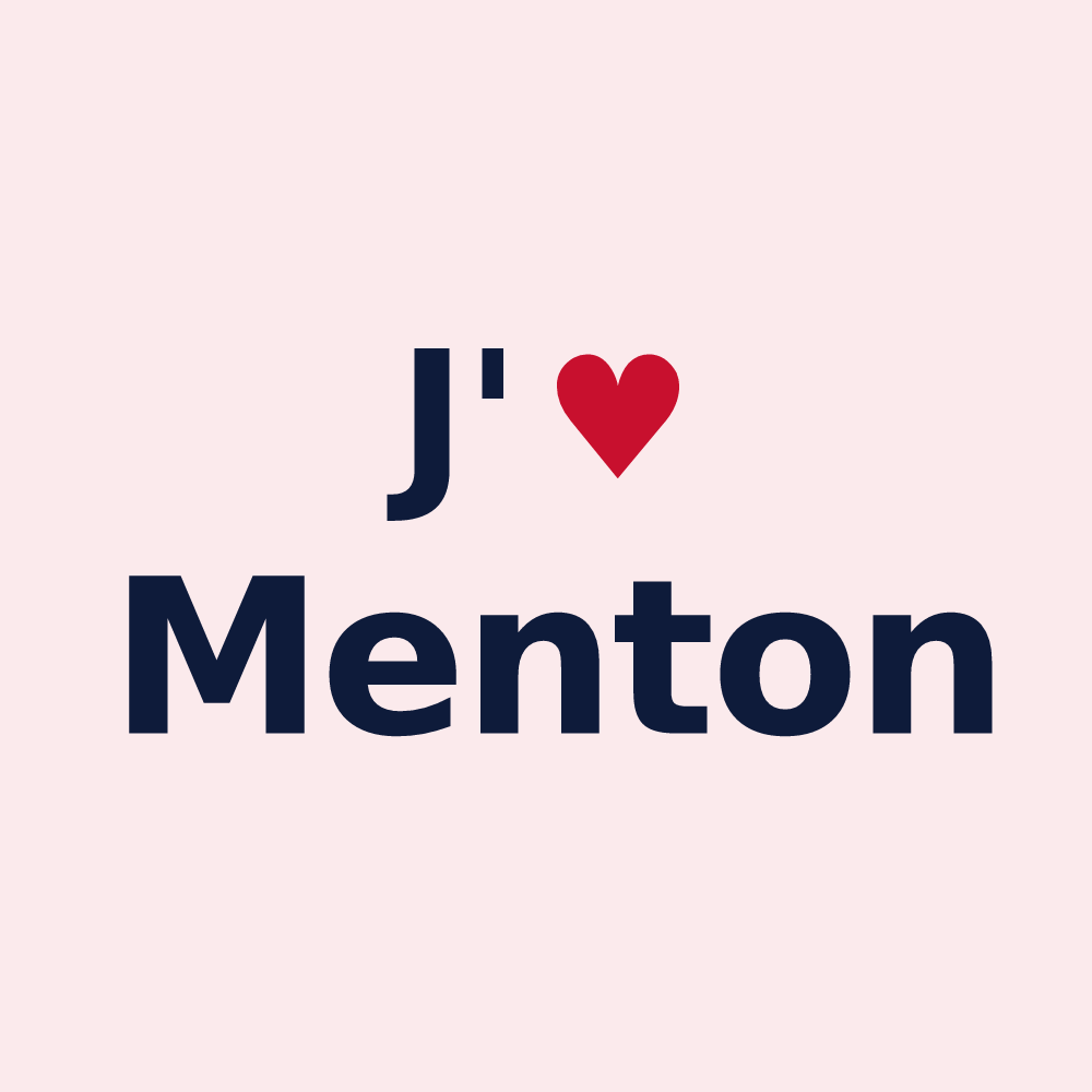 Magnet personnalisé Menton — design J'aime Menton