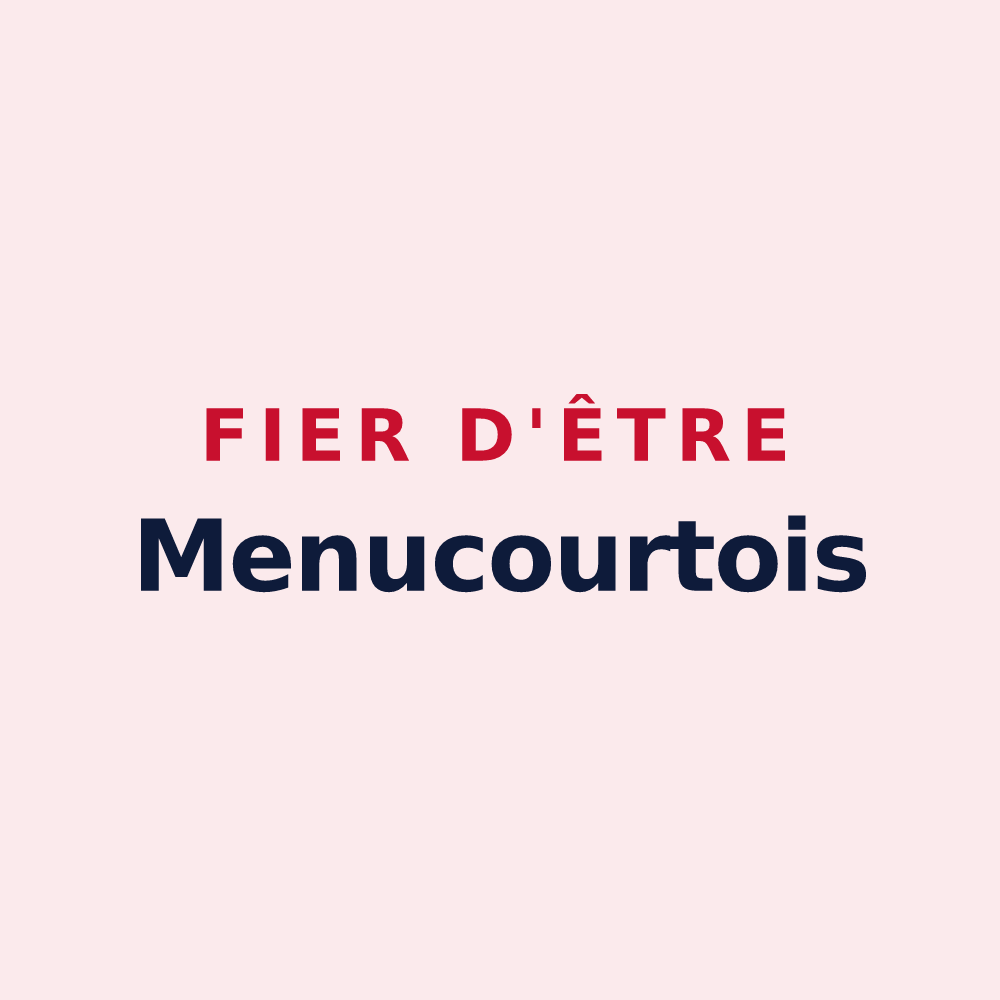 Magnet « Fier d'être Menucourtois » — design pour Menucourt