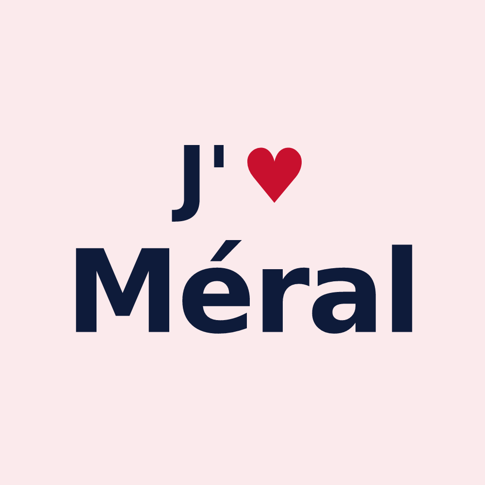 Magnet personnalisé Méral — design J'aime Méral