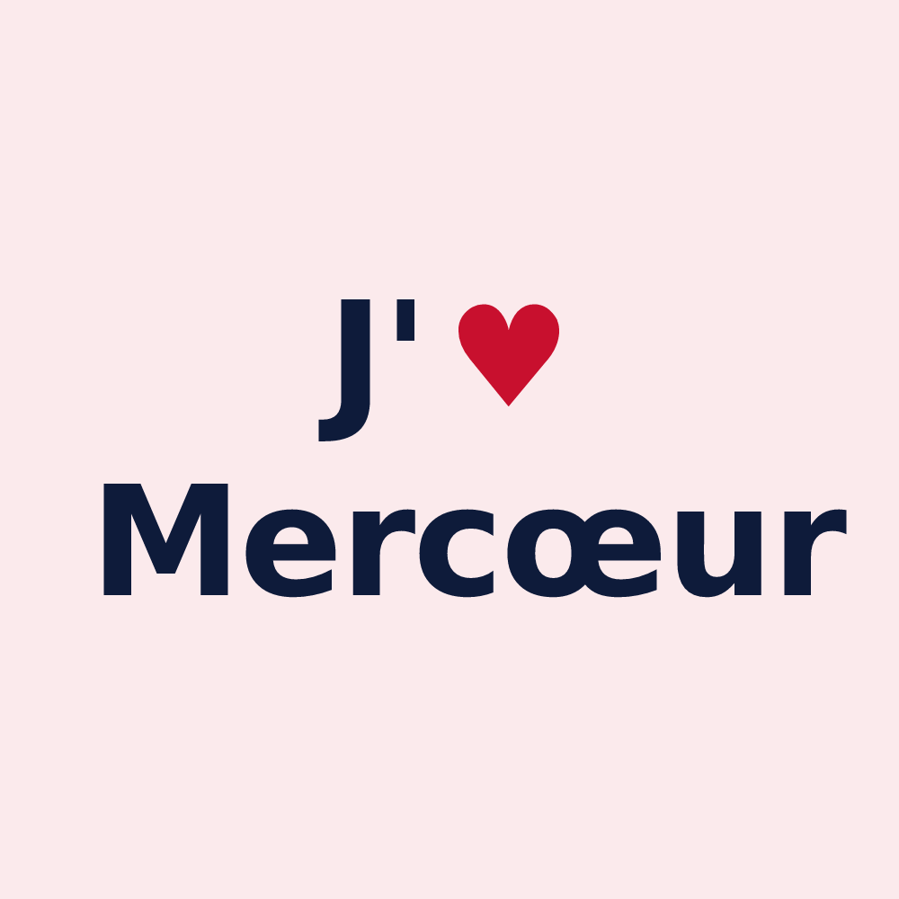 Magnet personnalisé Mercœur — design J'aime Mercœur