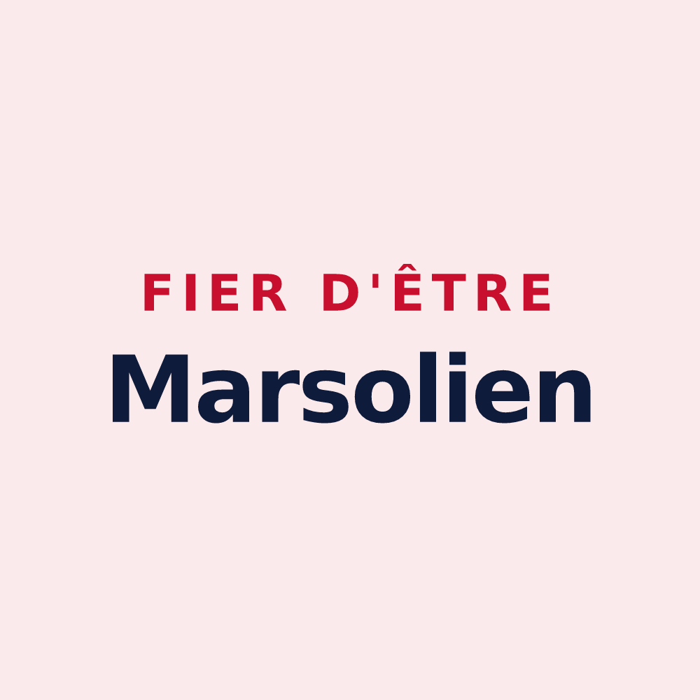 Magnet « Fier d'être Marsolien » — design pour Merceuil