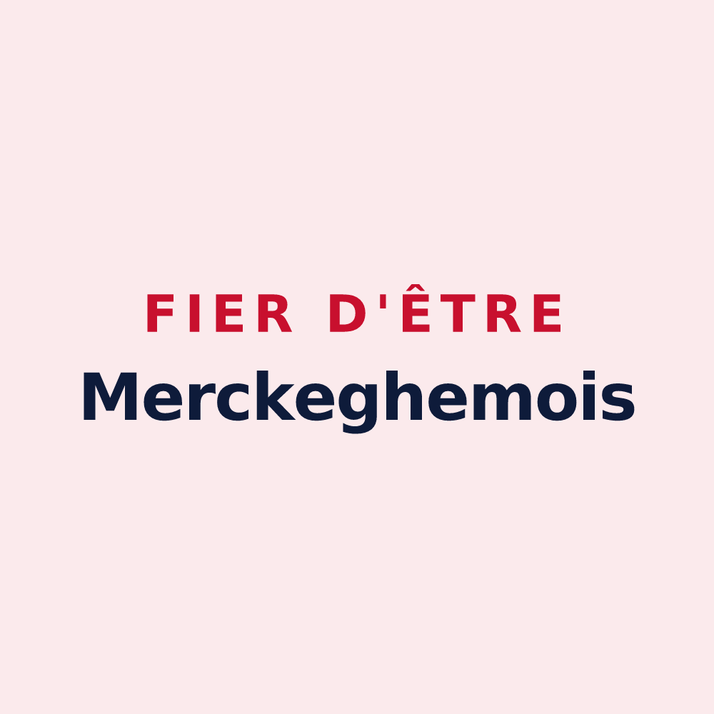 Magnet « Fier d'être Merckeghemois » — design pour Merckeghem