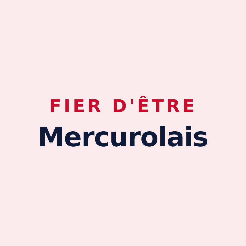 Magnet « Fier d'être Mercurolais » — design pour Mercurol-Veaunes
