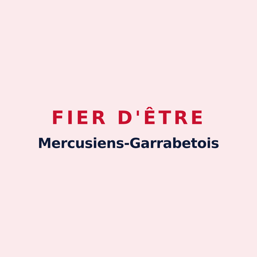Magnet « Fier d'être Mercusiens-Garrabetois » — design pour Mercus-Garrabet