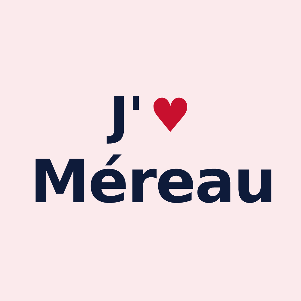 Magnet personnalisé Méreau — design J'aime Méreau