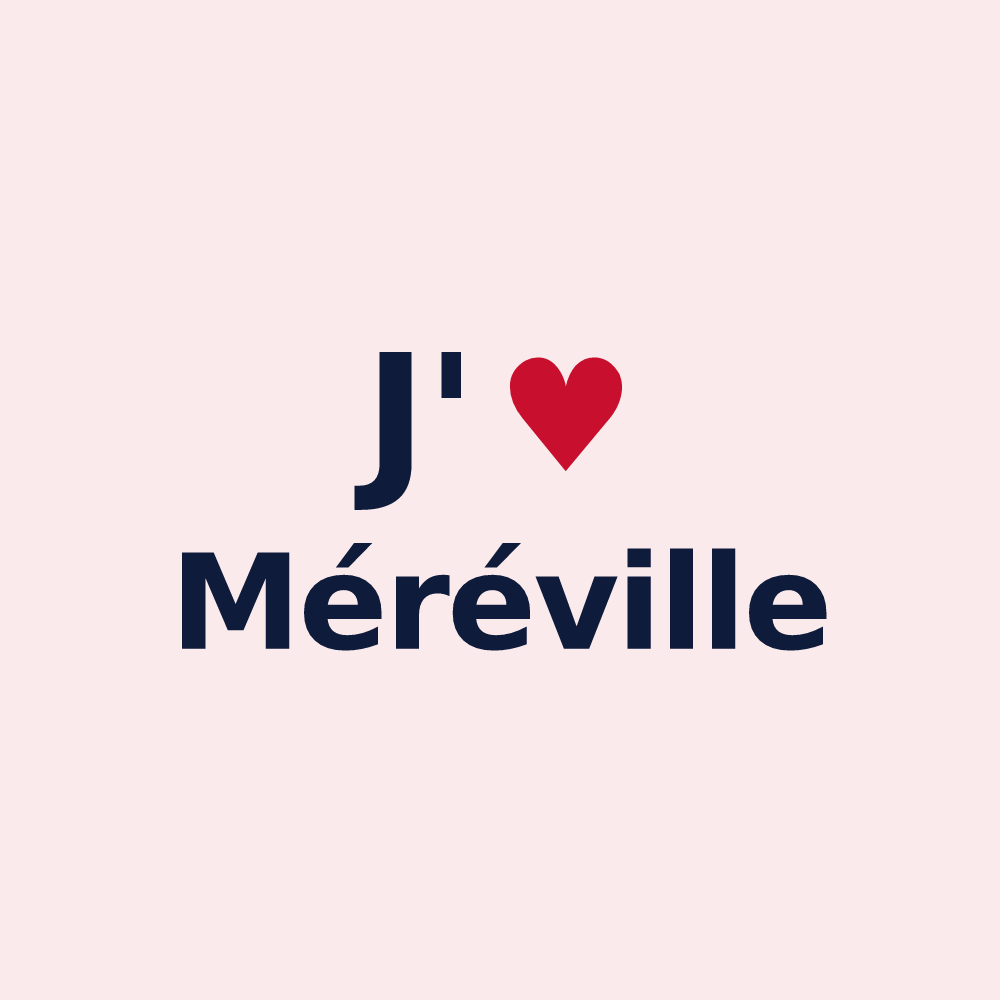 Magnet personnalisé Méréville — design J'aime Méréville