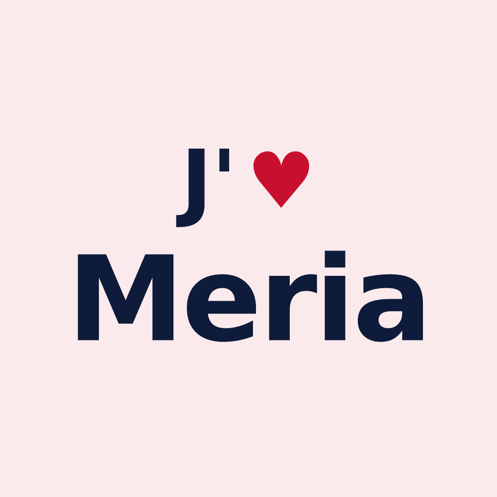 Magnet personnalisé Meria — design J'aime Meria
