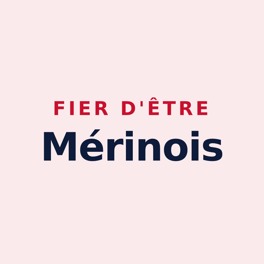 Magnet « Fier d'être Mérinois » — design pour Mérigny