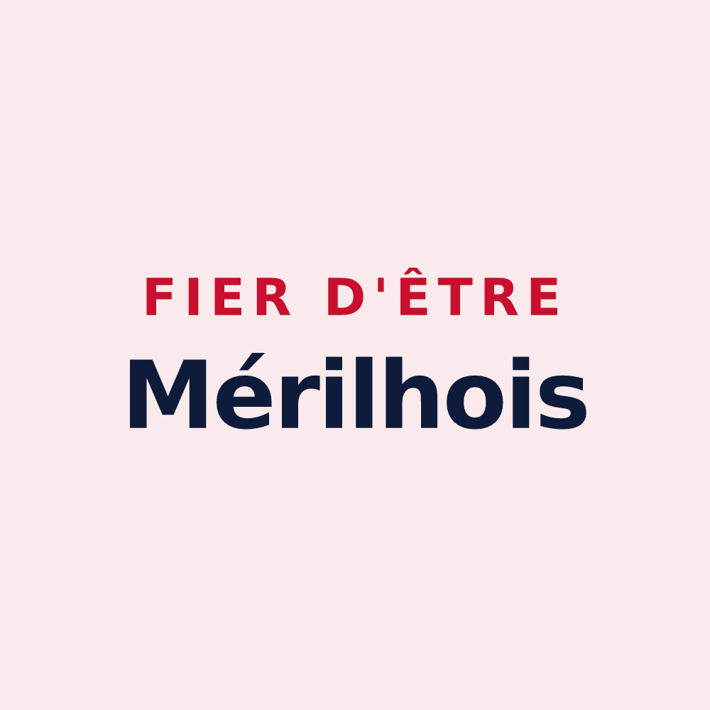 Magnet « Fier d'être Mérilhois » — design pour Mérilheu