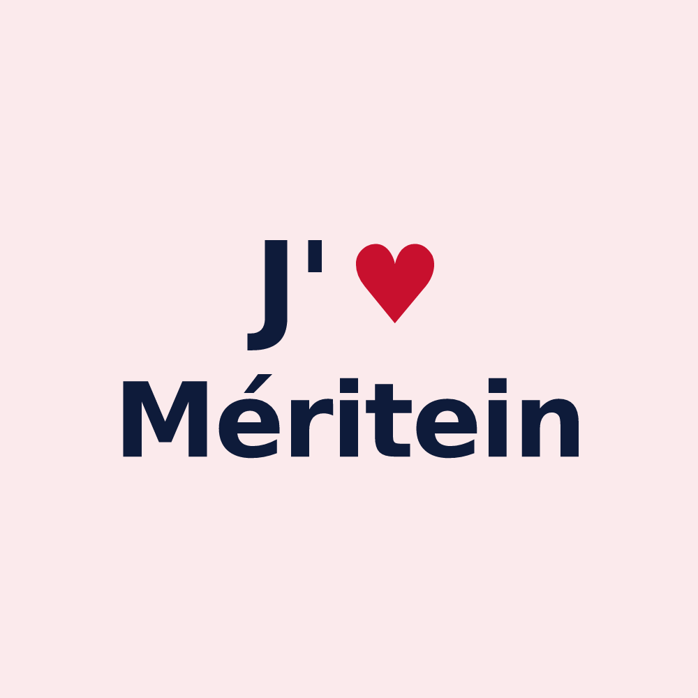 Magnet personnalisé Méritein — design J'aime Méritein