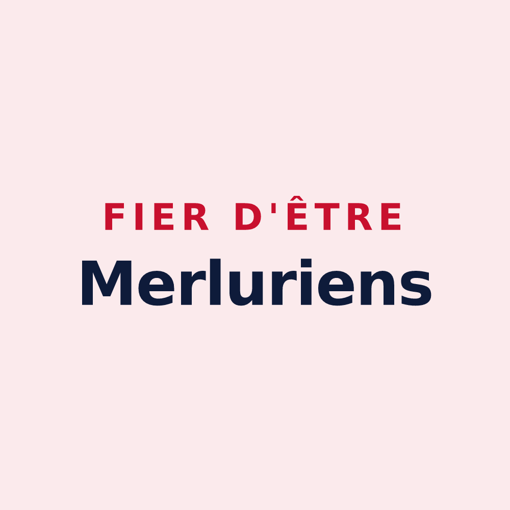 Magnet « Fier d'être Merluriens » — design pour Merlerault-le-Pin