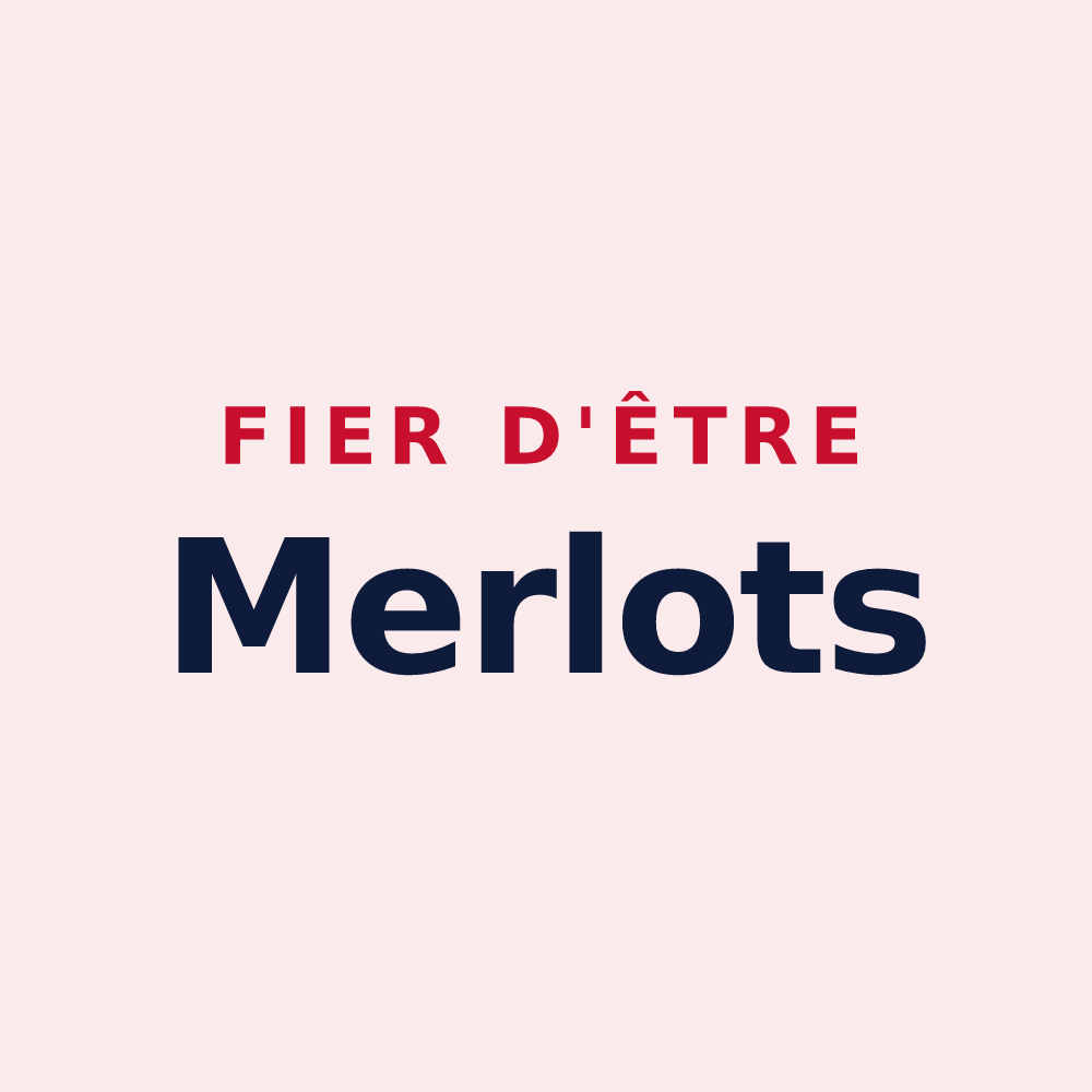Magnet « Fier d'être Merlots » — design pour Merles-sur-Loison
