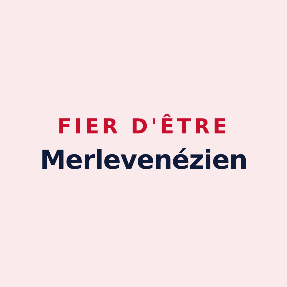 Magnet « Fier d'être Merlevenézien » — design pour Merlevenez