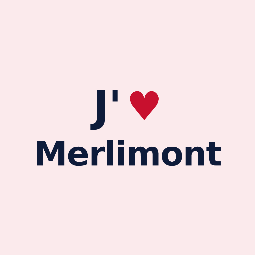 Magnet personnalisé Merlimont — design J'aime Merlimont