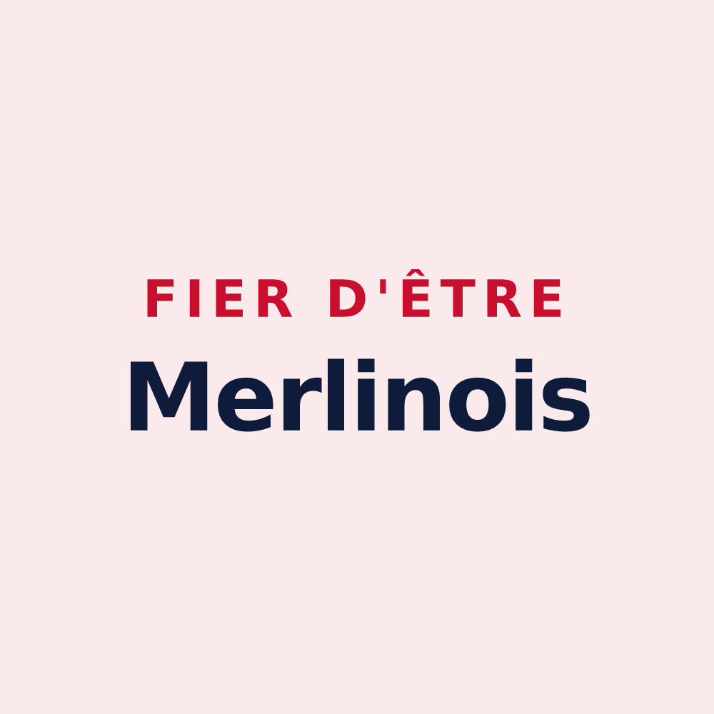 Magnet « Fier d'être Merlinois » — design pour Merlines