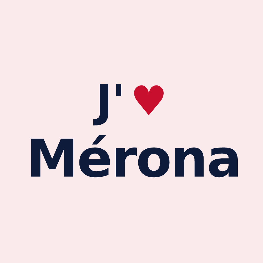 Magnet personnalisé Mérona — design J'aime Mérona