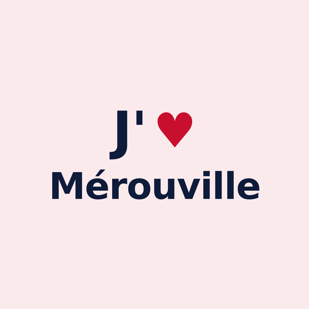 Magnet personnalisé Mérouville — design J'aime Mérouville