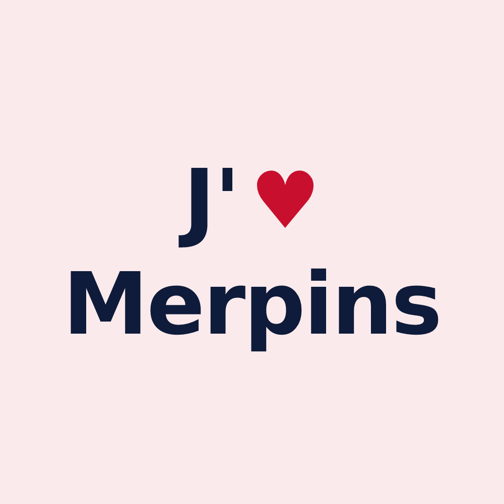 Magnet personnalisé Merpins — design J'aime Merpins