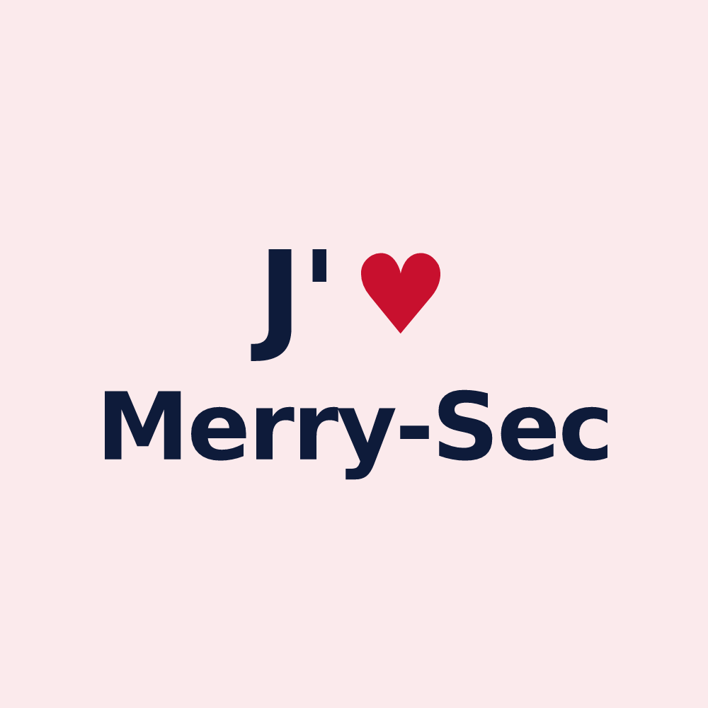 Magnet personnalisé Merry-Sec — design J'aime Merry-Sec