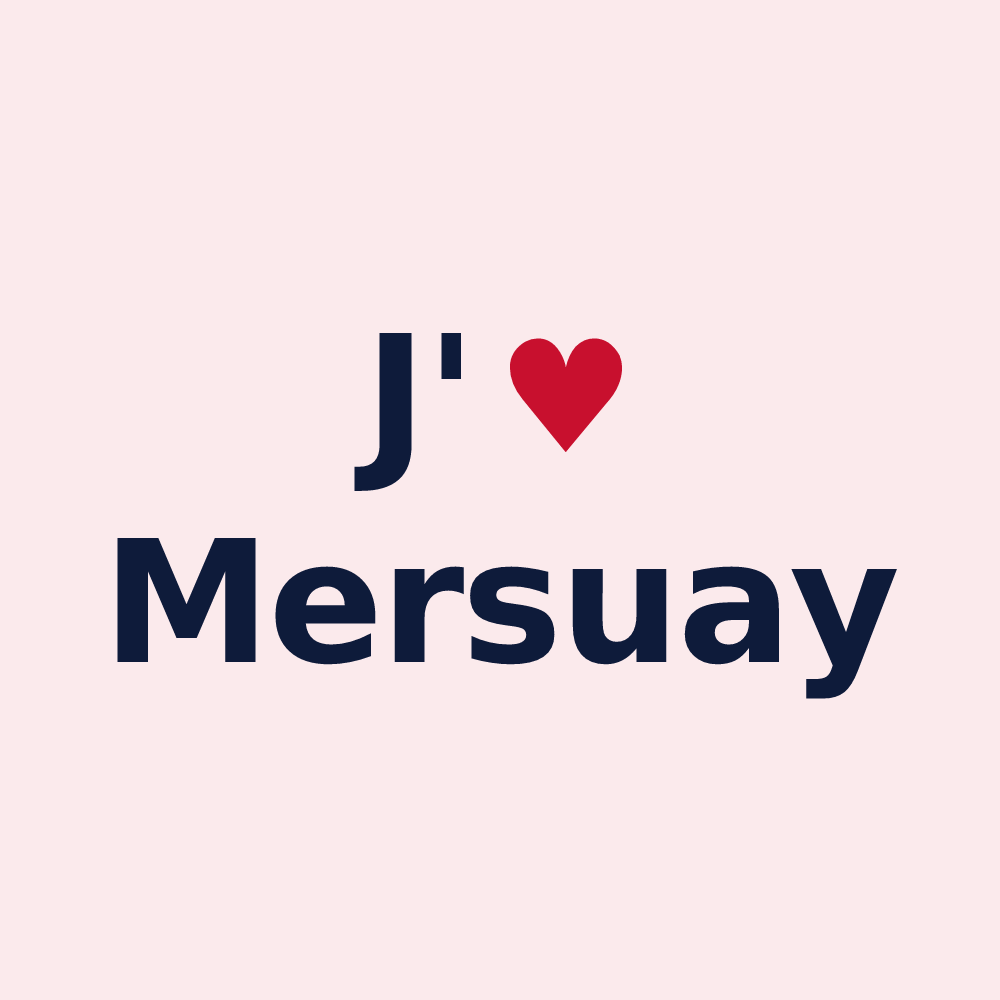 Magnet personnalisé Mersuay — design J'aime Mersuay