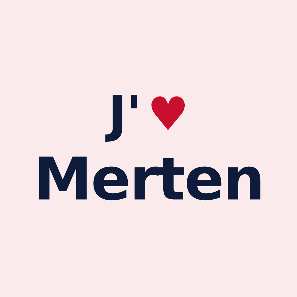 Magnet personnalisé Merten — design J'aime Merten
