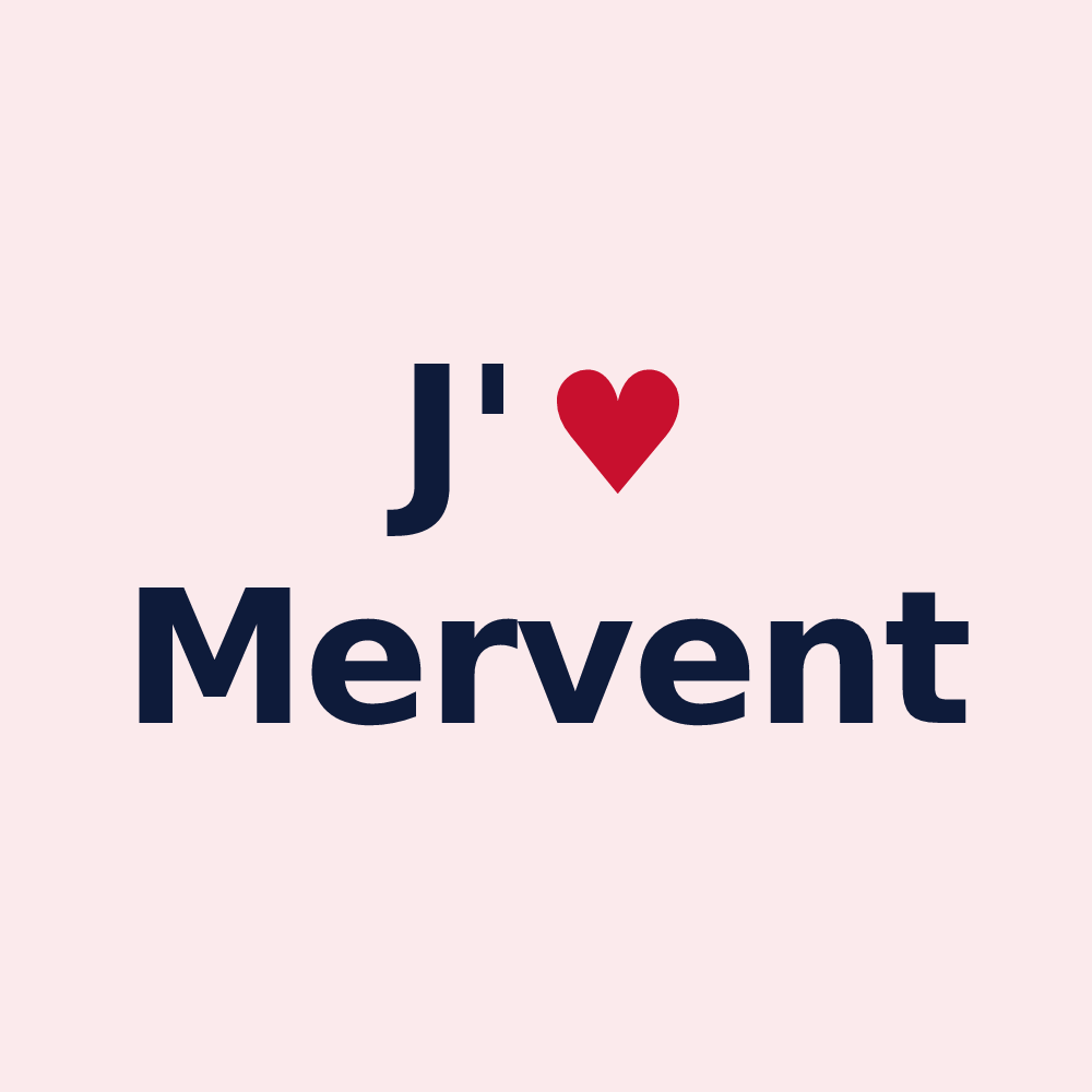 Magnet personnalisé Mervent — design J'aime Mervent