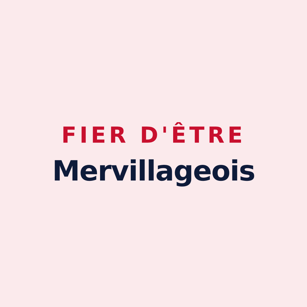 Magnet « Fier d'être Mervillageois » — design pour Mervilla