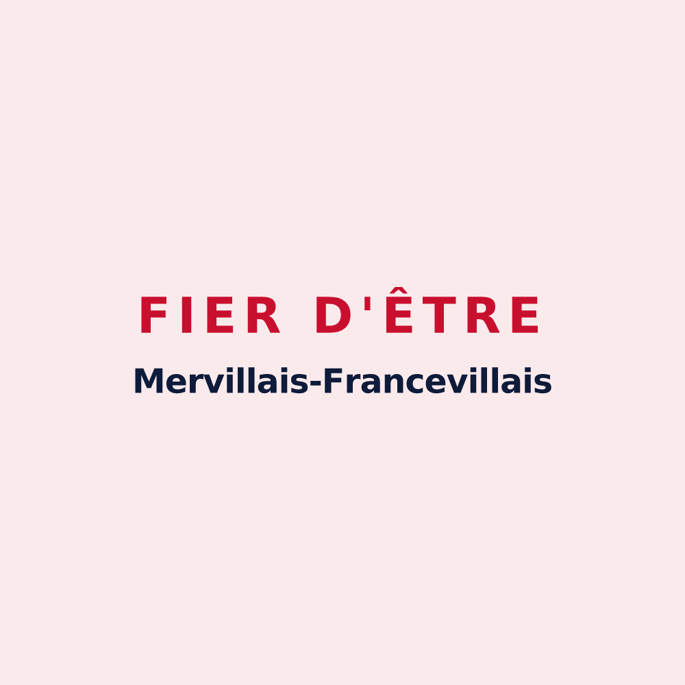 Magnet « Fier d'être Mervillais-Francevillais » — design pour Merville-Franceville-Plage