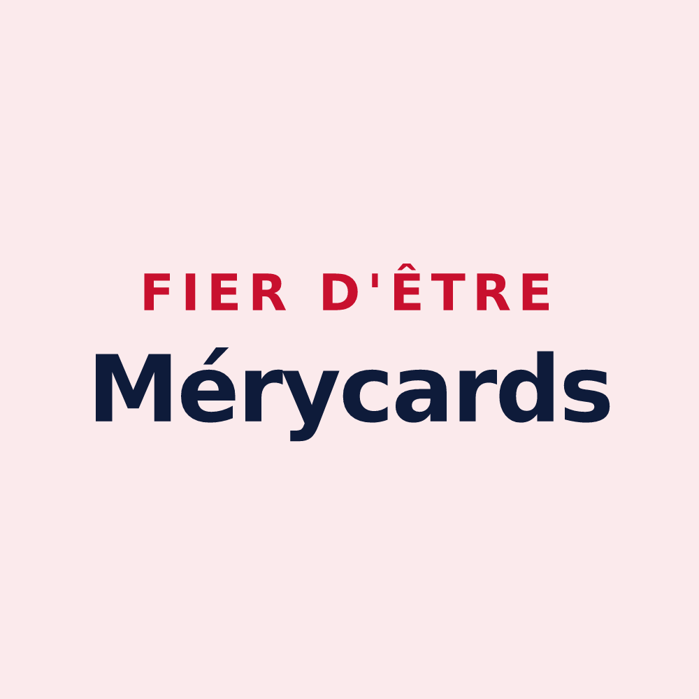 Magnet « Fier d'être Mérycards » — design pour Méry-sur-Marne