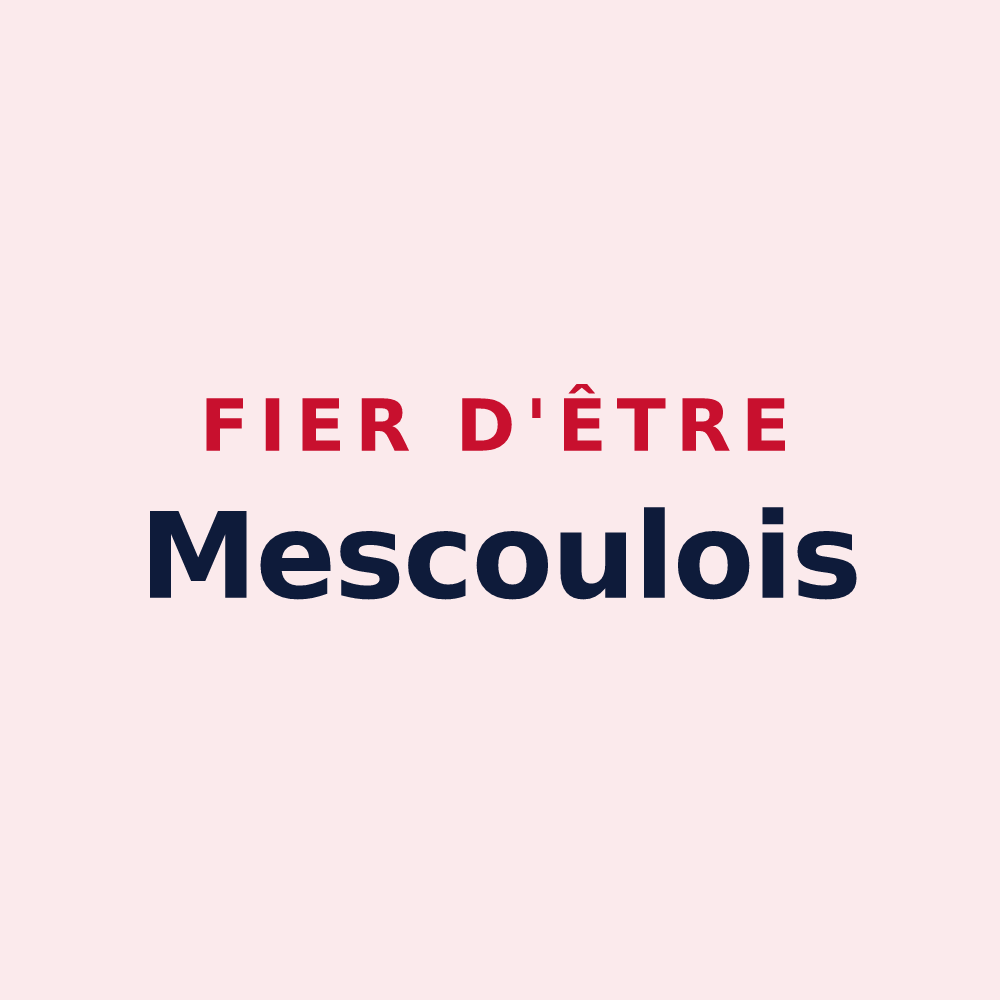 Magnet « Fier d'être Mescoulois » — design pour Mescoules