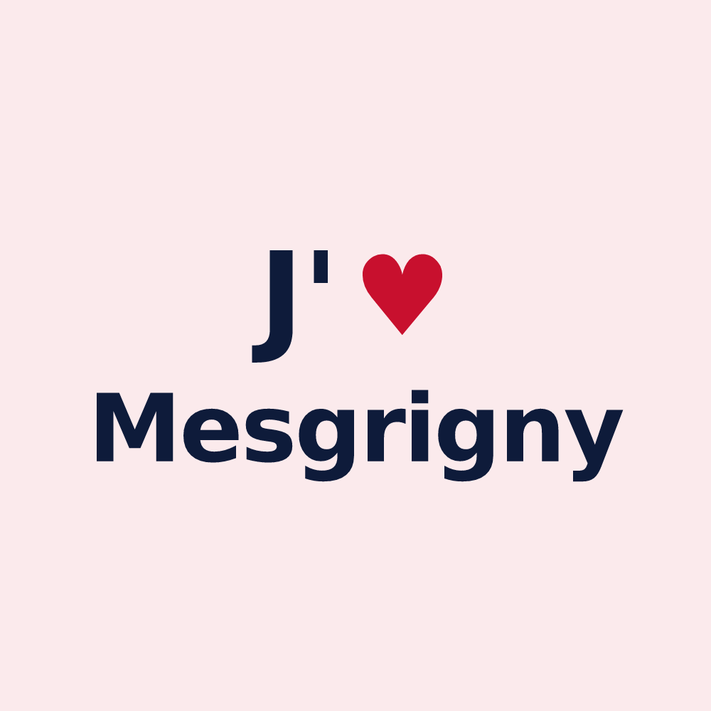 Magnet personnalisé Mesgrigny — design J'aime Mesgrigny