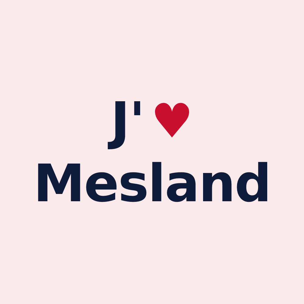 Magnet personnalisé Mesland — design J'aime Mesland